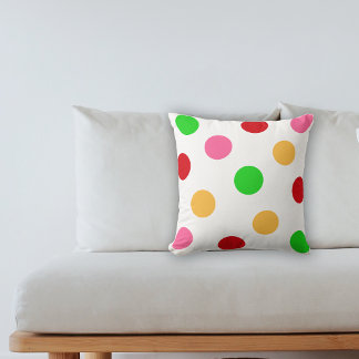 Colorful Polka Dot Pattern Kussen