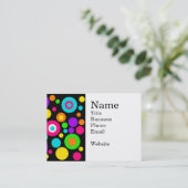 Colorful Polka Dot Pattern Visitekaartje (Staand voorkant)