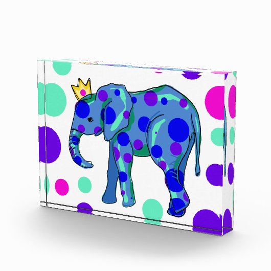 Colorful Polka Dot Photo Block Fotoblokken (Rechts)
