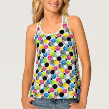 Colorful Polka Dot Pickleball