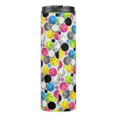 Colorful Polka Dot Pickleballen - Thermosbeker (Achterkant)