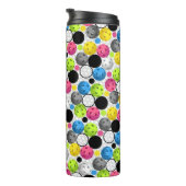 Colorful Polka Dot Pickleballen - Thermosbeker (Geroteerd rechts)