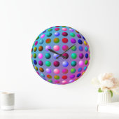 Colorful Polka Dot Wall klok (Huis)