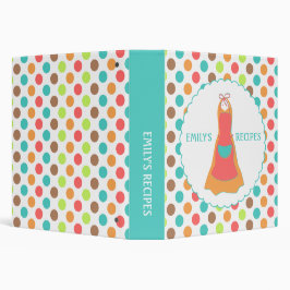 Colorful Polka Dots and Apron Recipe Multomap 1 1/2" Multomap