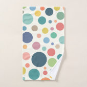 Colorful Polka Dots Bad Handdoek (Handdoek)