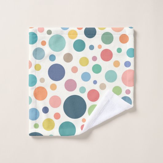 Colorful Polka Dots Bad Handdoek (Wasdoekje)