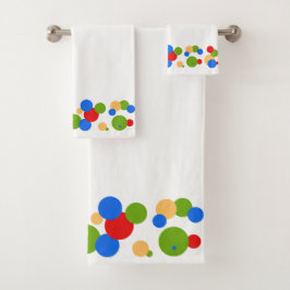 Colorful Polka Dots Bad Handdoek