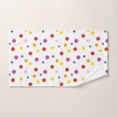 Colorful Polka Dots Bad Handdoek (Handdoek)