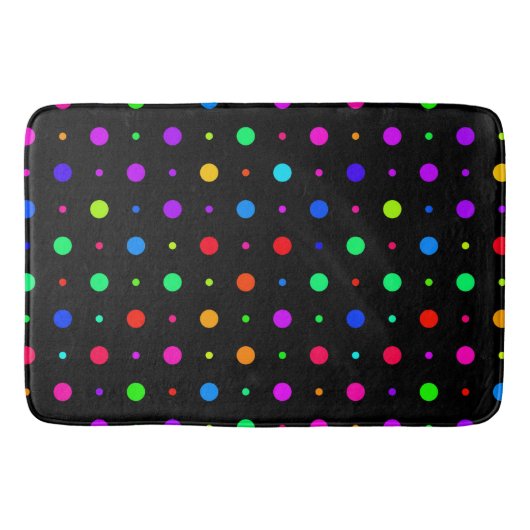 Colorful Polka Dots Badmat (Voorkant)