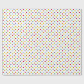 Colorful Polka Dots Cadeaupapier (Vlak)