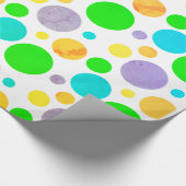 Colorful Polka Dots Cadeaupapier (Hoek)