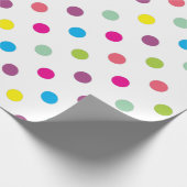 Colorful Polka Dots Cadeaupapier (Hoek)