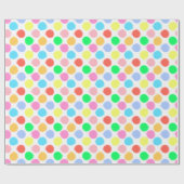 Colorful Polka Dots Cadeaupapier (Vlak)