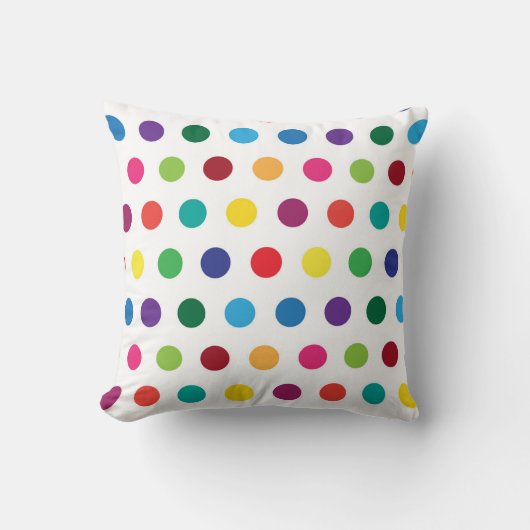 Colorful Polka Dots Cute Kinder Kussen (Voorkant)