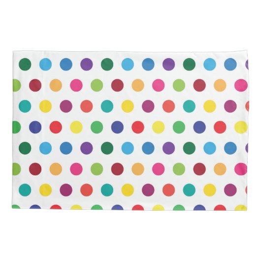 Colorful Polka Dots Cute Kinder Kussensloop (Achterkant)