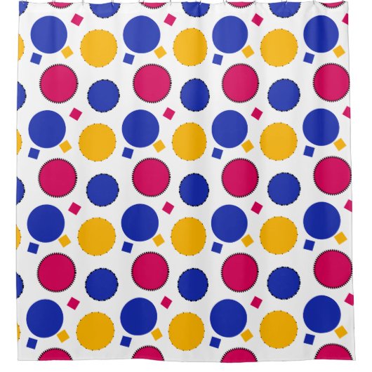 Colorful Polka Dots Douchegordijn (Voorkant)