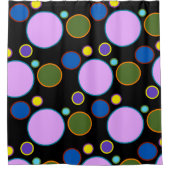 Colorful Polka Dots Douchegordijn (Voorkant)