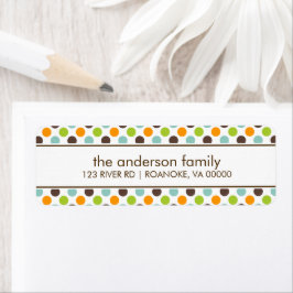 Colorful Polka Dots Etiket