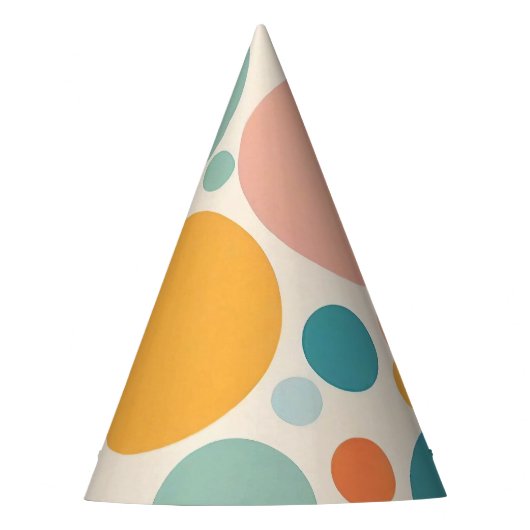 Colorful Polka Dots Feesthoedjes (Voorkant)