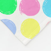 Colorful Polka Dots Fleece Deken (Hoek)
