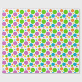 Colorful Polka Dots Gift Cadeaupapier (Vlak)