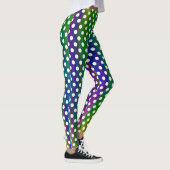 Colorful Polka Dots Girly Trendy Fashionable Yoga Leggings (Rechts)