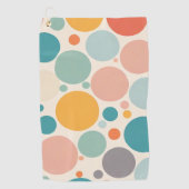 Colorful Polka Dots Golfhanddoek (Voorkant)