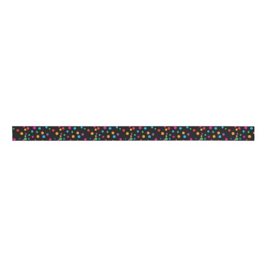 Colorful Polka Dots Grosgrain Lint (Voorkant)