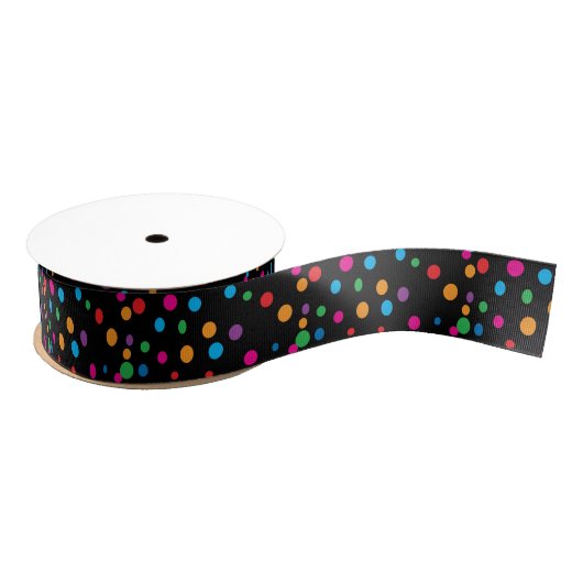 Colorful Polka Dots Grosgrain Lint (Spoel)