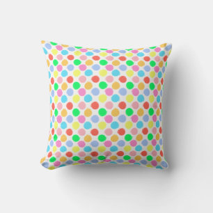 Colorful Polka Dots Kussen