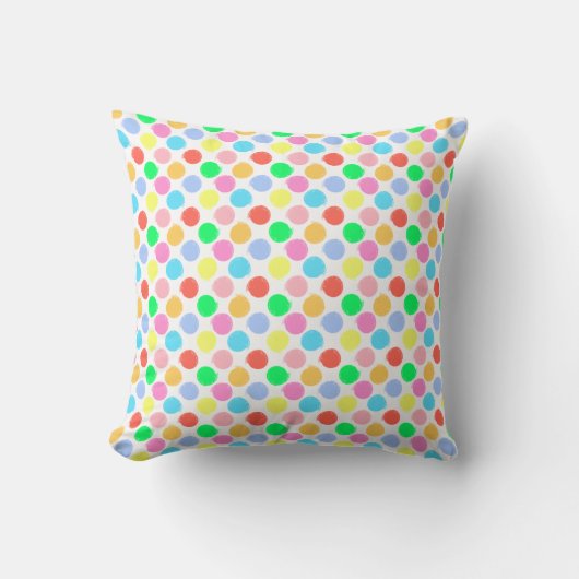 Colorful Polka Dots Kussen (Voorkant)