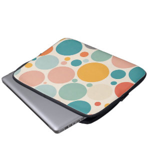 Colorful Polka Dots Laptop Sleeve