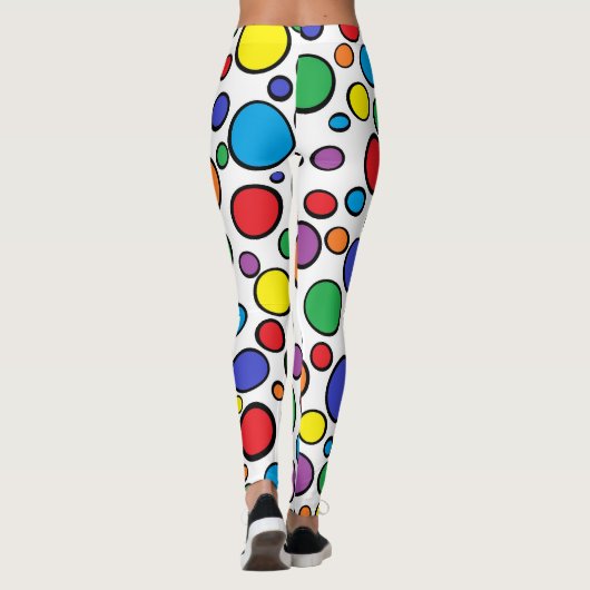 Colorful Polka Dots Leggings (Achterkant)