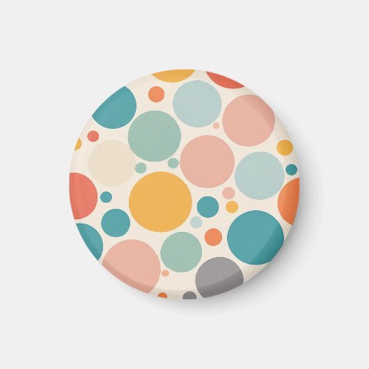 Colorful Polka Dots Magneet (Voorkant)