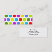 Colorful Polka Dots Mini Visitekaartje (Voorkant / Achterkant)