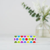 Colorful Polka Dots Mini Visitekaartje (Staand voorkant)