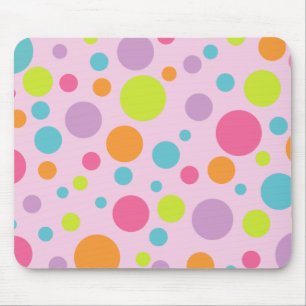 Colorful Polka Dots Mousepad Muismat