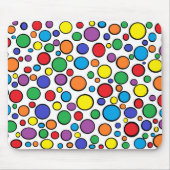 Colorful Polka Dots Mousepad Muismat (Voorkant)