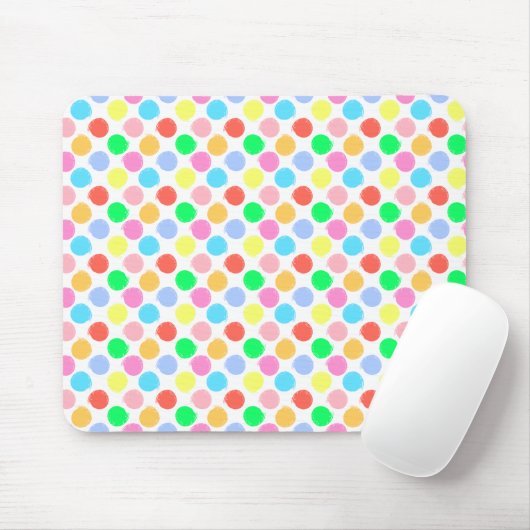 Colorful Polka Dots Muismat (Met muis)