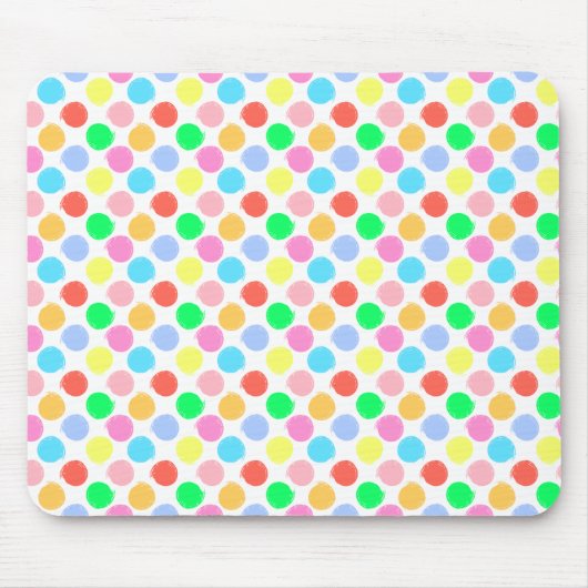 Colorful Polka Dots Muismat (Voorkant)