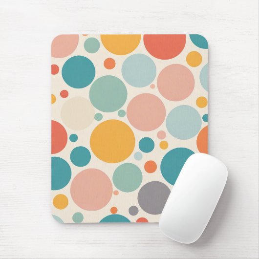Colorful Polka Dots Muismat (Met muis)
