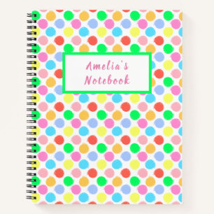 Colorful Polka Dots Notitieboek