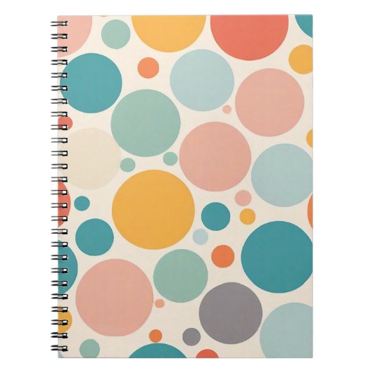 Colorful Polka Dots Notitieboek (Voorkant)