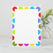 Colorful Polka Dots on White (Staand voorkant)