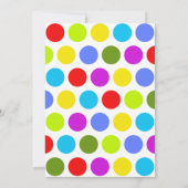 Colorful Polka Dots on White (Achterkant)