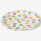 Colorful Polka Dots Paper Borden Papieren Bordje (Gekanteld)