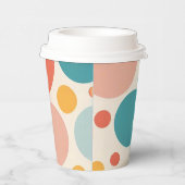 Colorful Polka Dots Papieren Bekers (Rechts)