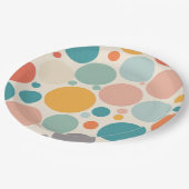 Colorful Polka Dots Papieren Bordje (Gekanteld)