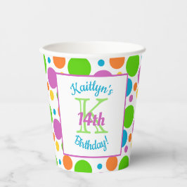 Colorful Polka Dots | Partij voor de verjaardag Papieren Bekers