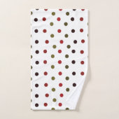 Colorful Polka Dots Pattern Bad Handdoek (Handdoek)
